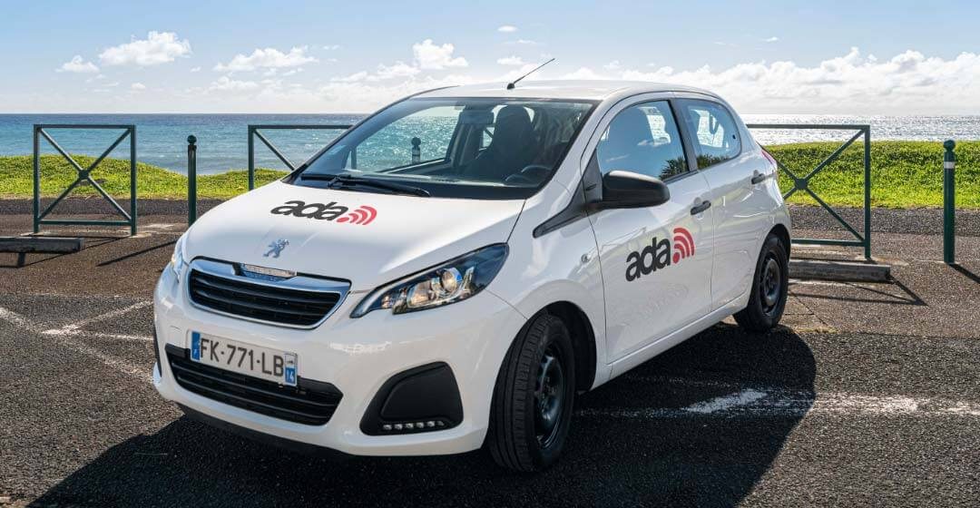 ADA Réunion location, catégorie ADA Premier prix - Peugeot 108