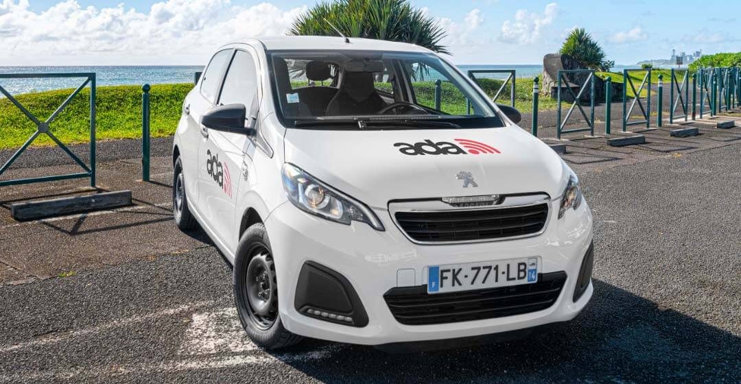 ADA Réunion location, catégorie ADA Premier prix - Peugeot 108