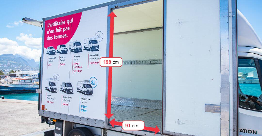 ADA Réunion location d'utilitaires, catégorie Cellule 15 m³
