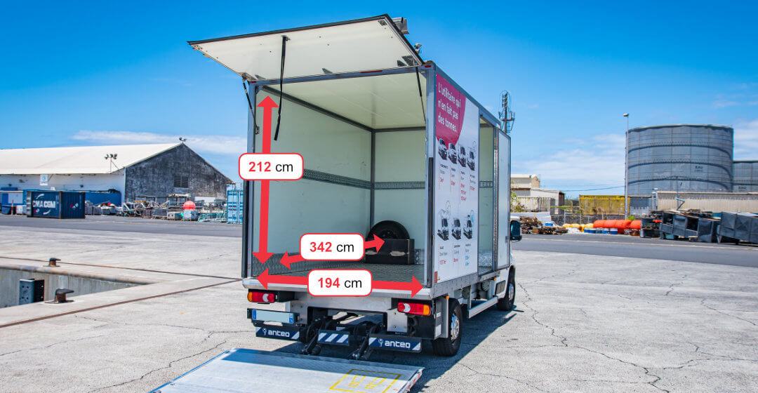 ADA Réunion location d'utilitaires, catégorie Cellule 15 m³